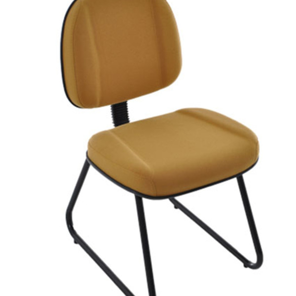 Cadeira Gerente Com Base Fixa Trapézio Linha Classic Amarelo