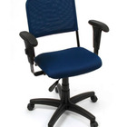 Cadeira Giratória  Linha Tela Mesh Hotel Auditório Azul Azul