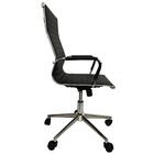 Cadeira Giratória Alta Office Esteirinha Rivatti Em Pu Preta