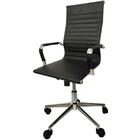 Cadeira Giratória Alta Office Esteirinha Rivatti Em Pu Preta