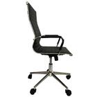 Cadeira Giratória Alta Office Esteirinha Rivatti Em Pu Preta