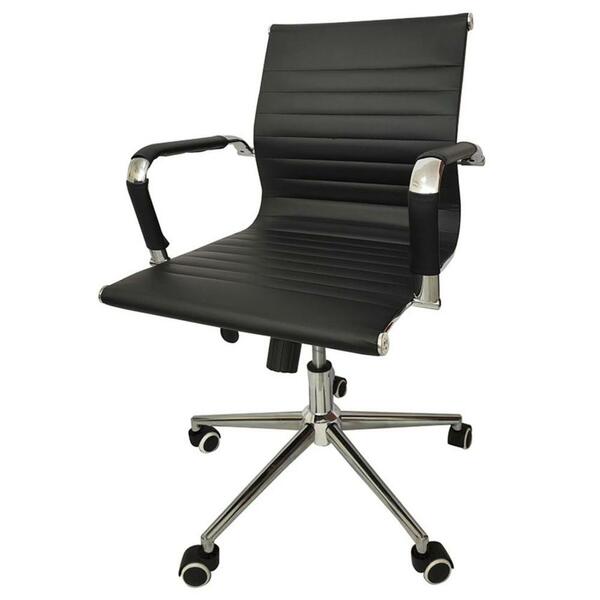 Cadeira Giratória Baixa Office Esteirinha Rivatti Em Pu Branc