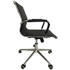 Cadeira Giratória Baixa Office Esteirinha Rivatti Em Pu Preta