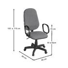 Cadeira Giratória Com Braço Presidente Cinza