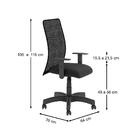 Cadeira Giratória De Escritório Macau Presidente Preta