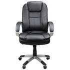 Cadeira Giratória de Escritório Presidente Executiva Couro Si