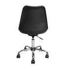 Cadeira Giratória Eames Estofada Preta - Moob