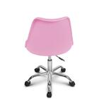Cadeira Giratória Eames Estofada Rosa - Moob