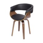 Cadeira Giratória Elba  Preto/marrom