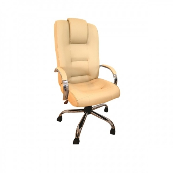 Cadeira Giratória Escritório Classic Presidente Marfim Relax