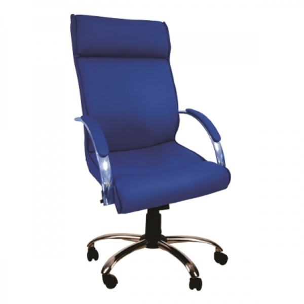 Cadeira Giratória Escritório Havana Presidente Azul Relax Bas