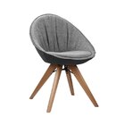 Cadeira Giratória Estela   Cinza