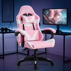 Cadeira Giratória Gamer Kl1  - Branco E Rosa
