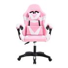 Cadeira Giratória Gamer Kl1  - Branco E Rosa