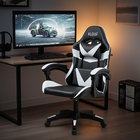 Cadeira Giratória Gamer Kl1  - Preto E Branco
