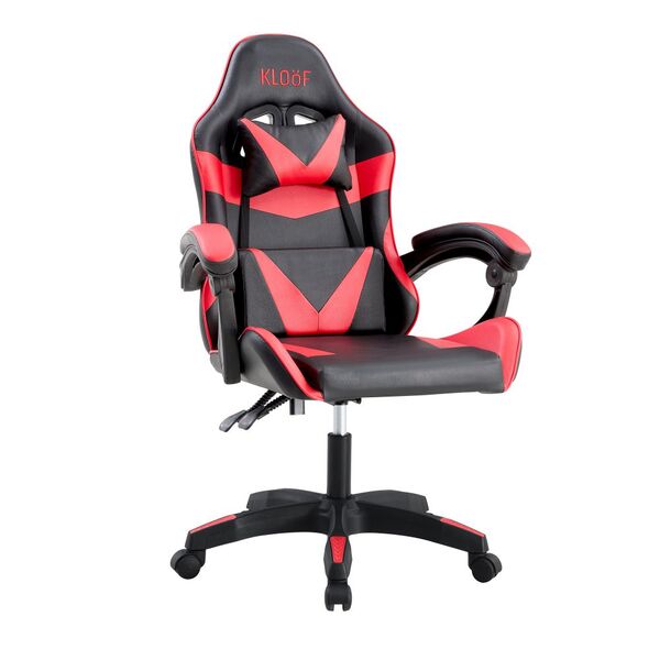 Cadeira Giratória Gamer Kl1  - Preto E Vermelho