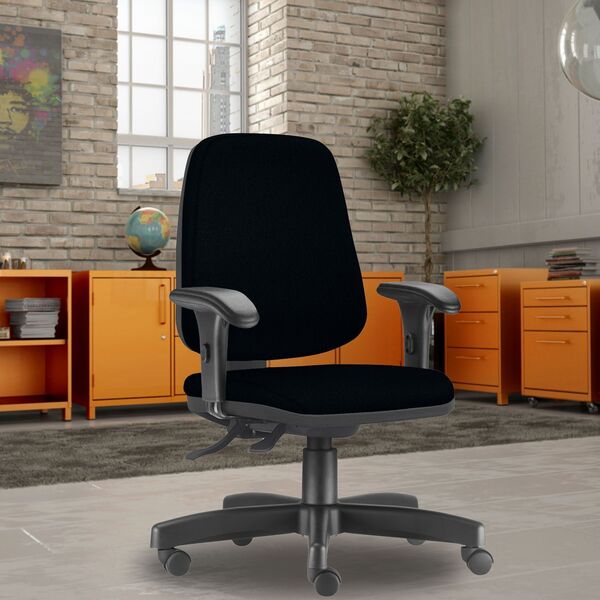 Cadeira Giratória Job L02 Diretor Executiva Crepe Preto - Lya