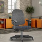 Cadeira Giratória Job L02 Diretor Executiva Linho Chumbo - Ly