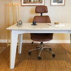 Cadeira Giratória Lisboa Bergen C/ Encosto De Cabeça Madeira