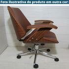 Cadeira Giratória Lisboa Rivatti S/ Encosto De Cabeça Madeira