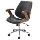 Cadeira Giratória Lisboa Rivatti S/ Encosto De Cabeça Madeira