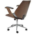 Cadeira Giratória Lisboa Rivatti S/ Encosto De Cabeça Madeira