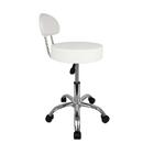 Cadeira Giratoria Mocho Manicure Com Encosto Branca