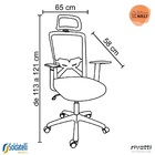 Cadeira Giratória Nr-17 President Office C/ Braços Dallas Riv