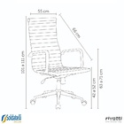 Cadeira Giratória Office Esteirinha Confort Rivatti Em Pu Bra