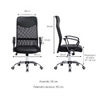 Cadeira Giratória Office Executive Preta