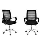 Cadeira Giratoria Office Zebrada Preta