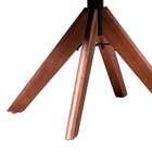 Cadeira Giratória Poliana Off White E Madeira