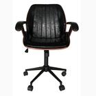 Cadeira Giratória Saragoça Madeira Multilaminada Revestida Em