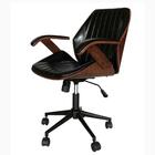 Cadeira Giratória Saragoça Madeira Multilaminada Revestida Em