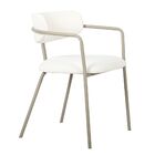 Cadeira Girona Base Champagne - Nude Bouclé