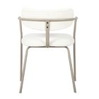 Cadeira Girona Base Champagne - Nude Bouclé