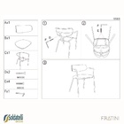 Cadeira Girona Base Champagne - Nude Bouclé