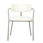 Cadeira Girona Base Champagne - Nude Bouclé