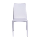 Cadeira Glam Corino Branca Estrutura De Metal - Or Design