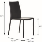 Cadeira Glam Corino Branca Estrutura De Metal - Or Design