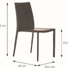 Cadeira Glam Corino Fendi Estrutura De Metal - Or Design