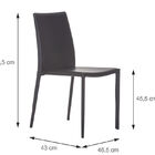 Cadeira Glam Corino Preta Estrutura De Metal - Or Design