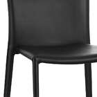 Cadeira Glam Corino Preta Estrutura De Metal - Or Design