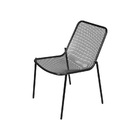 Cadeira Glaven Em Aço Carbono Com Pintura Epóxi Preta