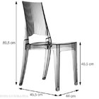 Cadeira Glenda De Policarbonato Transparente