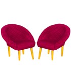 Cadeira Golden Lux Sofisticação Conforto Cada Detalhe Vermelh