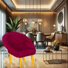 Cadeira Golden Lux Sofisticação Conforto Cada Detalhe Vermelh