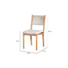 Cadeira Gourmet - Mel - Tecido Bege E Corda Areia - Meu Móvel