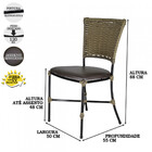 Cadeira Gramado Fibra Sintética Em Junco Para Área Externa E