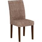 Cadeira Grécia Suede Amassado - Rufato - Castor / Chocolate